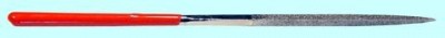 Надфиль алмазный квадратный l160х4 с обрезиненной ручкой 