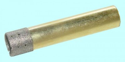 Сверло d10,5(10,0) трубчатое перфорированное с алмазным напылением ас20 125/100 2-слойное 1,28кар (шт)