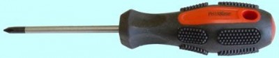 Отвертка крестовая №1 180мм (р.ч. 80 мм) с магнитным наконечником 