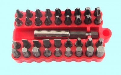 Набор бит из 37 шт. сталь s2 с магнитным держателем (wx-037sr) 