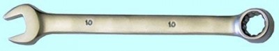 Ключ рожковый и накидной 10мм хром-ванадий (сатингфиниш) # 8411 