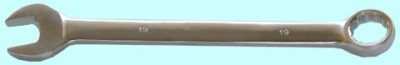 Ключ рожковый и накидной 19мм хром-ванадий (сатингфиниш) # 8411 