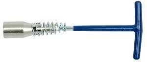 Ключ торцевой свечной шарнирный 16/21мм с т-образной ручкой хром (57260) (шт)
