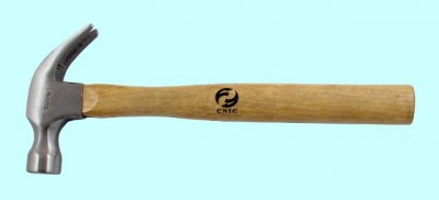 Молоток-гвоздодер 500 г. с деревянной эргономической ручкой 
