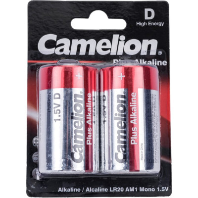 Батарейка Camelion Plus Alkaline LR20 BL-2 1.5В 1654