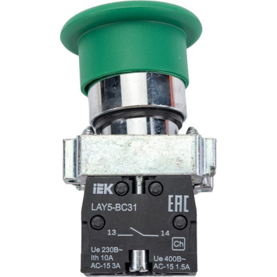 Кнопка управления IEK LAY5-BC31 Грибок BBG70-BC-K06