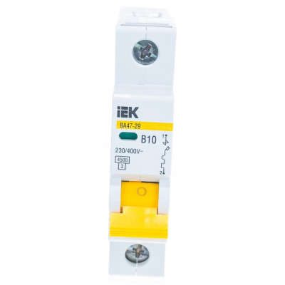 Автоматический выключатель IEK ВА47-29 MVA20-1-010-B