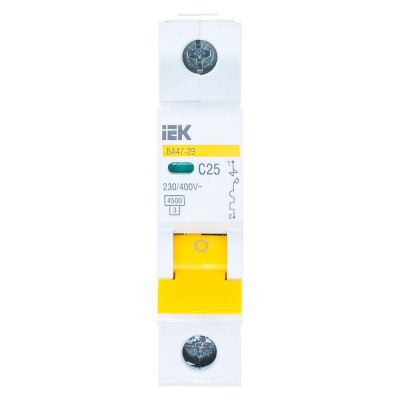Автоматический выключатель IEK ВА47-29 MVA20-1-025-C