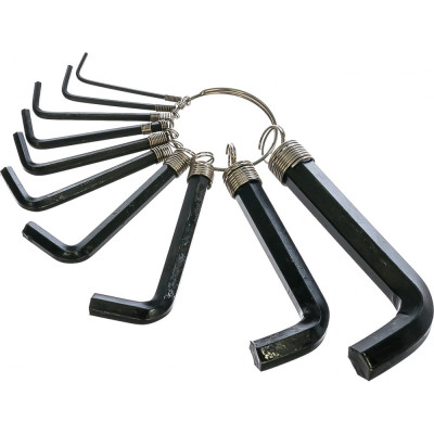 Набор имбусовых ключей SPARTA на кольце, 1.5–10 мм 112665