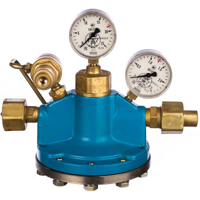 Рамповый редуктор для централизованного питания газосварочных постов (кислород) БАМЗ РКЗ-500-2