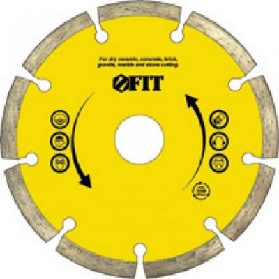 Алмазный отрезной диск для угловых шлифмашин FIT 37464
