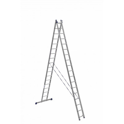 Алюминиевая двухсекционная лестница Алюмет Серия HS2 6218