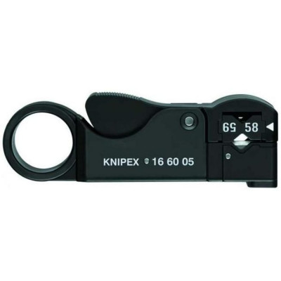 Инструмент для снятия изоляции с коаксиальных кабелей Knipex KN-166005SB