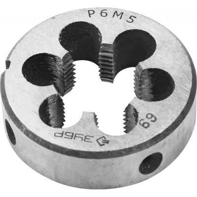 Круглая машинно-ручная плашка для нарезания метрической резьбы ЗУБР ЭКСПЕРТ 4-28023-18-2.5