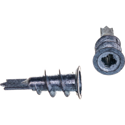 Металлический дюбель со сверлом для гипсокартона ЗУБР 33 мм (50 шт.) 4-301285