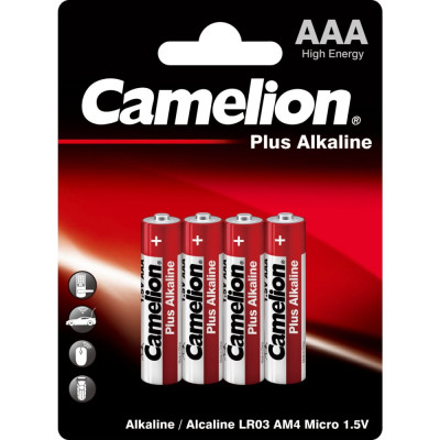 Батарейка Camelion Plus Alkaline LR03 BL-4 1.5В 7369