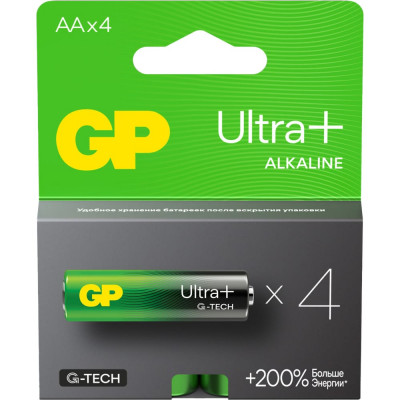 Батарейка GP Ultra Plus LR6 бл. 15AUP-2CR4