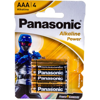 Батарейка Panasonic Alkaline LR03 AAA 1.5В бл/4 щелочная 5410853056560