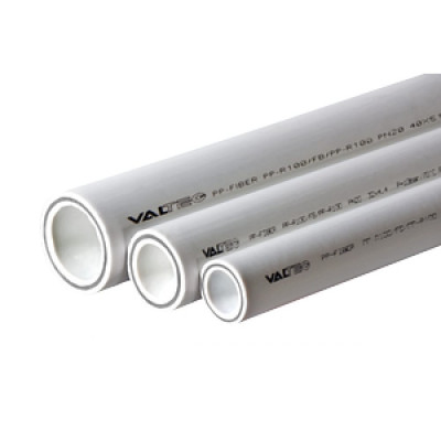 Valtec труба pp-fiber арм. стекл., 20 mm белый, pn 25 vtp.700.fb25.20