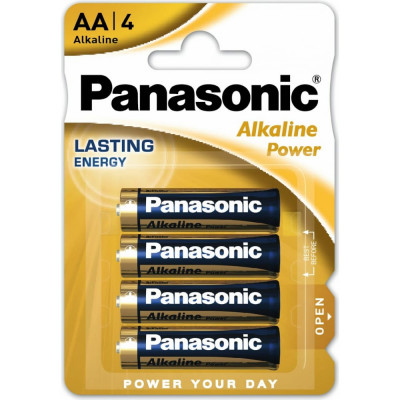 Батарейка Panasonic Alkaline LR6 AA 1.5В бл/4 щелочная 5410853055815