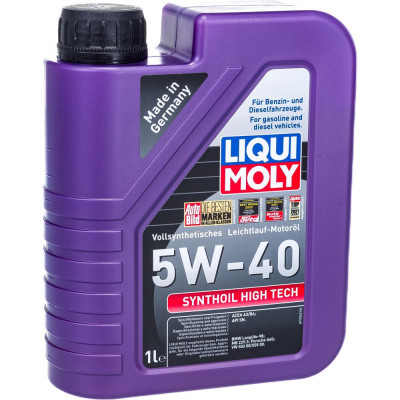 Синтетическое моторное масло LIQUI MOLY Synthoil High Tech 5W-40 SM/CF;A3/B4 1924
