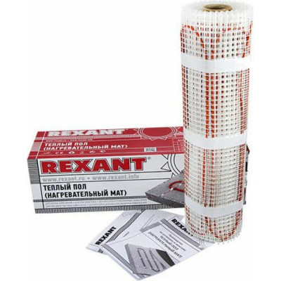 Rexant теплый пол /нагревательный мат/, площадь 2,0 м2 /0,5x4,0 метров/, 320вт, /двух жильный/ 51-0504