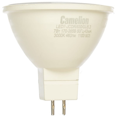 Светодиодная лампа Camelion LED7-JCDR/830/GU5.3 11656