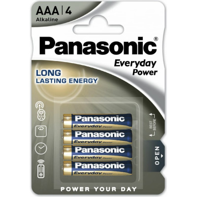 Батарейка Panasonic Everyday Power Standard LR03 AAA 1.5В бл/4 щелочная 5410853024767