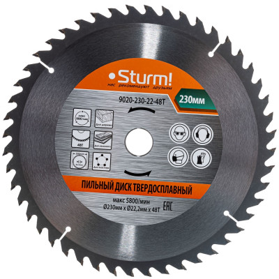 Пильный диск Sturm 9020-230-22-48T