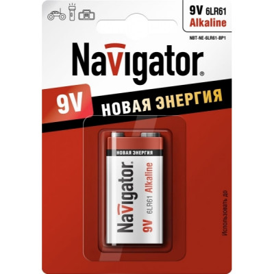 Батарейка Navigator 94 756 NBT-NE-6LR61-BP1 4607136947566 149225