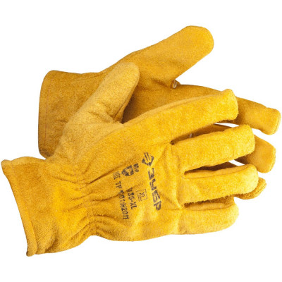 Кожаные перчатки ЗУБР Мастер 1135-XL