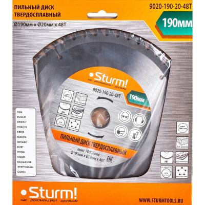 Пильный диск Sturm 9020-190-20-48T