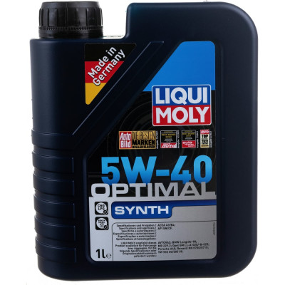 Синтетическое моторное масло LIQUI MOLY Optimal Synth 5W-40 SN/CF;A3/B4 3925