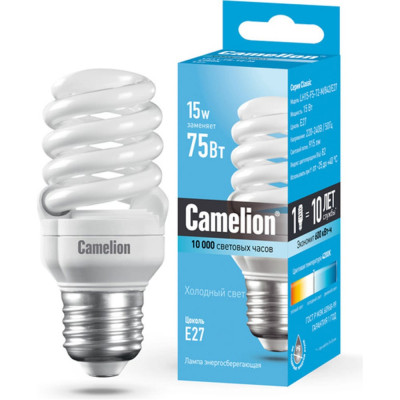Энергосберегающая лампа Camelion LH15-FS-T2-M/842/E27 10522