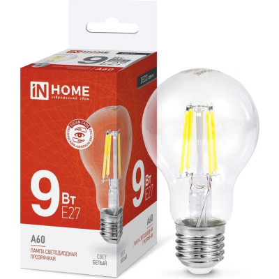Светодиодная лампа IN HOME LED-A60-deco 4690612008073