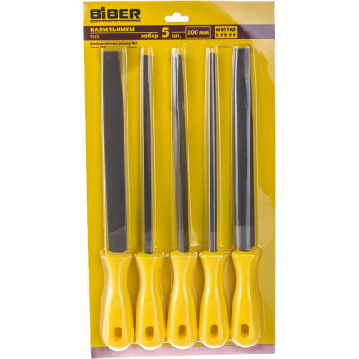 Biber набор напильников мастер 200мм с деревянной ручкой 85306 тов-141920