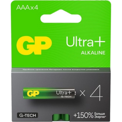 Батарейка GP Ultra Plus LR03 бл. 24AUP-2CR4 40/320