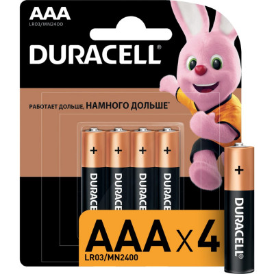 Батарейка Duracell LR03-4BL BASIC Б0026813