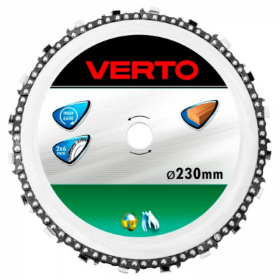 Цепной отрезной диск для угловой шлифмашинки VERTO 61H199