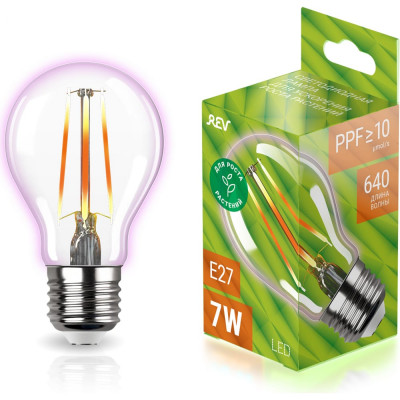 Светодиодная лампа для растений REV А60 E27 7W FILAMENT 32416 4