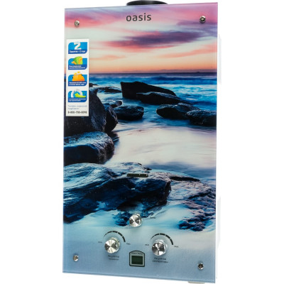 Газовый проточный водонагреватель OASIS Glass 20 MG 4670004379370