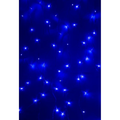 Гирлянда Neon-Night ДОЖДЬ занавес 1,5х1 м, прозрачный ПВХ, 96LED синие IP20 235-023