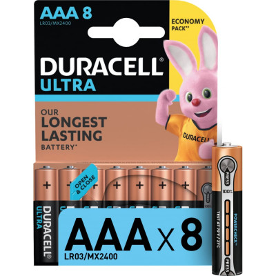 Батарейки Duracell LR03-8BL Ultra Power Б0038765