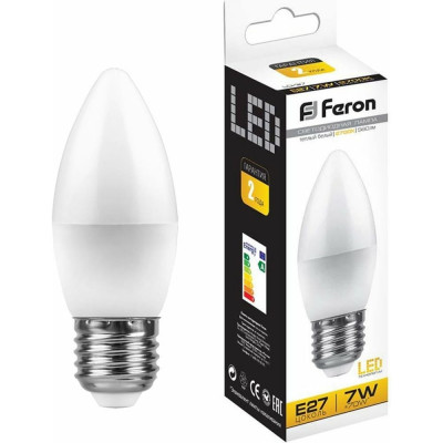Светодиодная лампа FERON LB-97 7W 230V E27 2700K 25758
