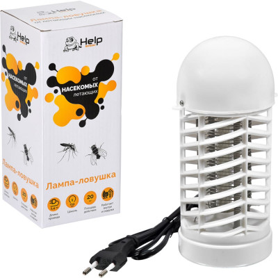 Лампа-ловушка для уничтожения летающих насекомых HELP 80401