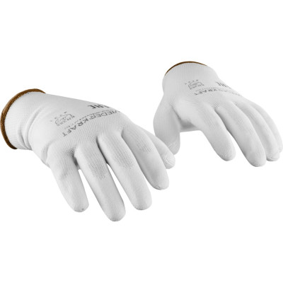 Легкие бесшовные защитные перчатки WIEDERKRAFT WDK-PU01W / XL