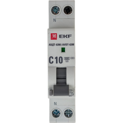 Автоматический дифференциальный выключатель EKF АВДТ-63М DA63M-10-30