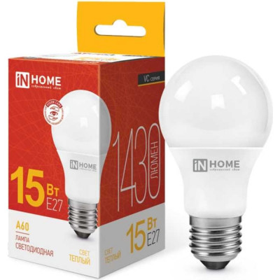 Светодиодная лампа IN HOME LED-A60-VC 4690612020266