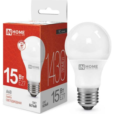 Светодиодная лампа IN HOME LED-A60-VC 4690612020273