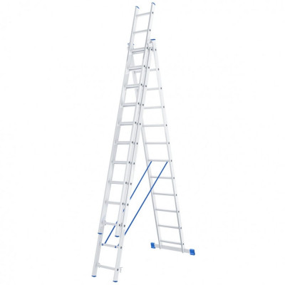 Алюминиевая трехсекционная лестница СИБРТЕХ 97822